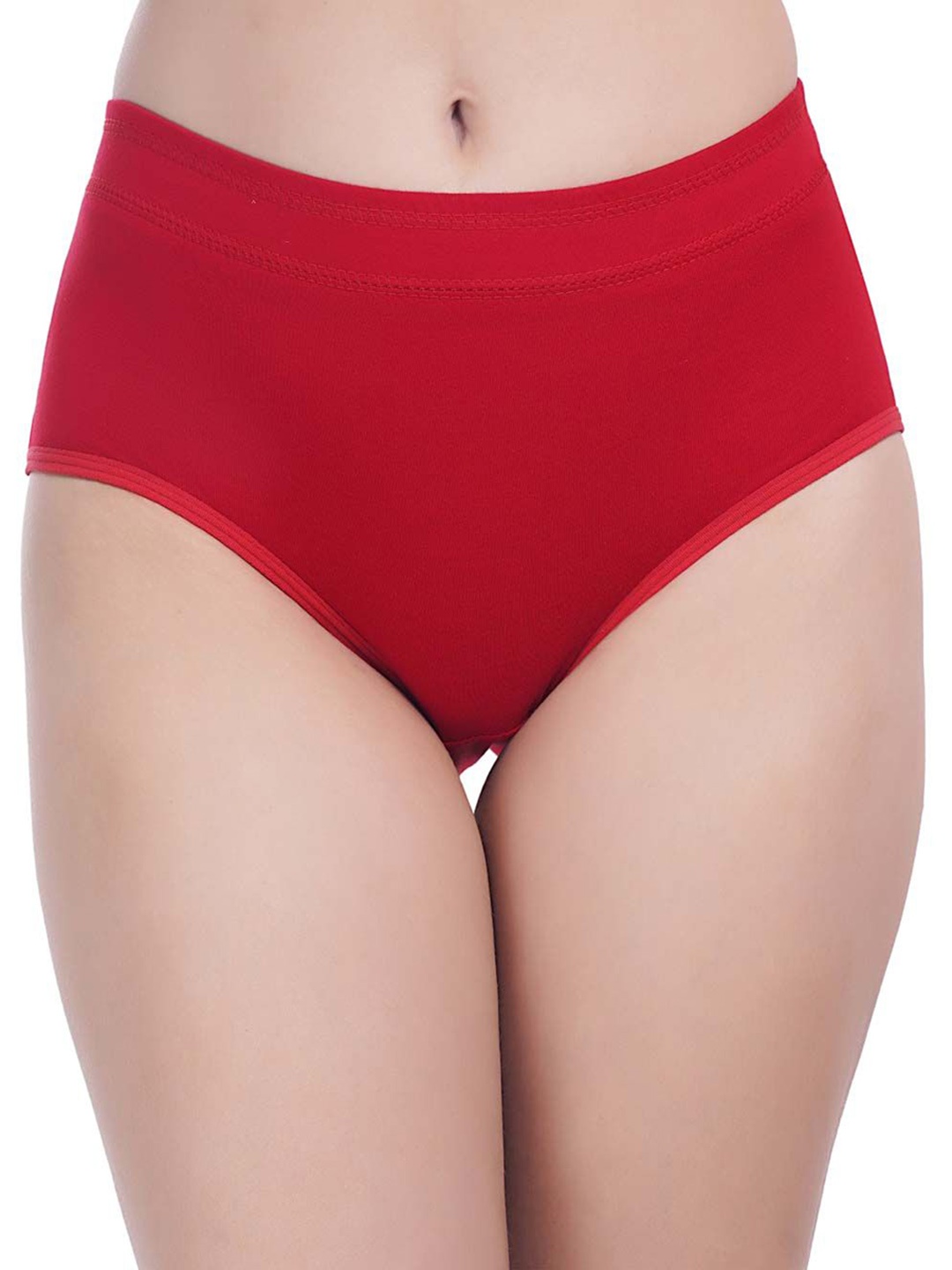 

YOU FOREVER High Waist Hipster Briefs, Red