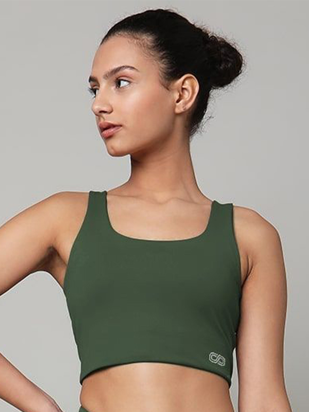 

Silvertraq Women Full Coverage Workout Bra, Green