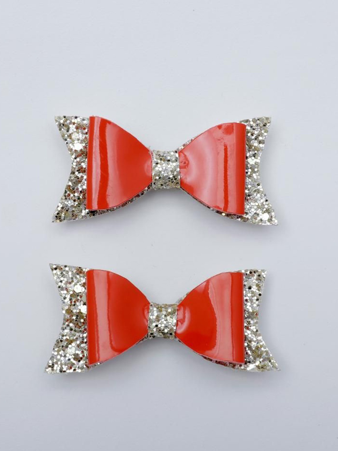

Daizy Girls Set Of 2 Embellished Alligator Hair Clips, Red
