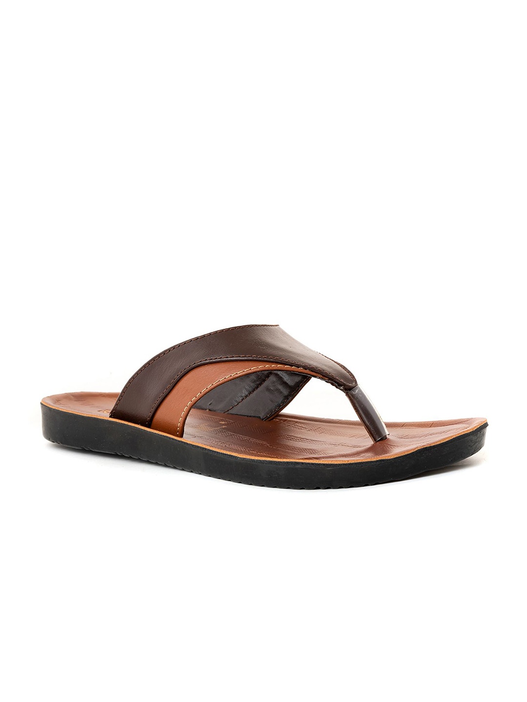 

Khadims Men Thong Flip Flops, Brown