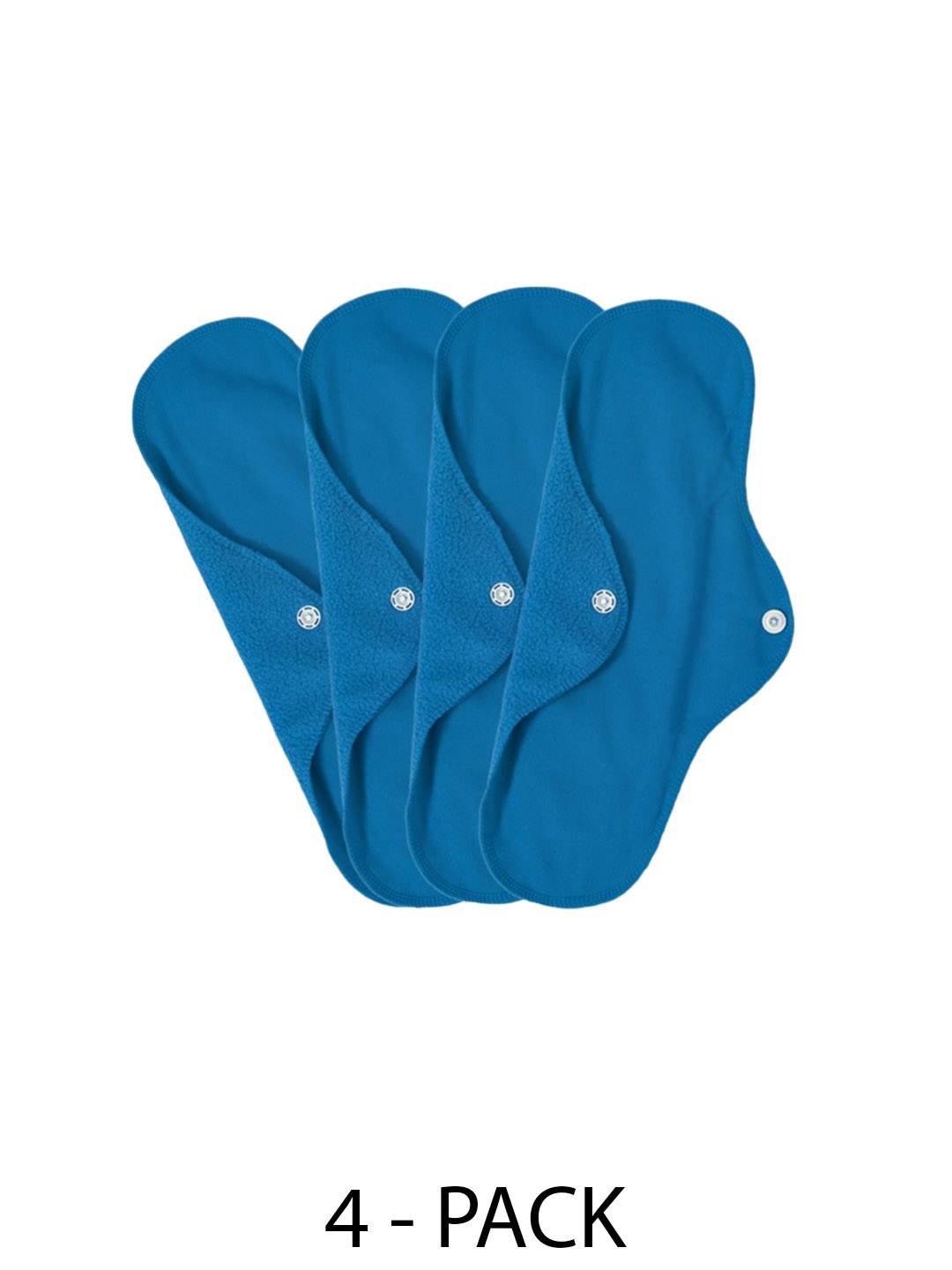 

CareDone 4Pcs Washable & Reusable Leakproof Sanitary Cloth Pads, Blue