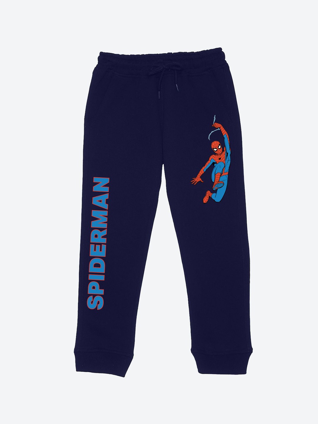 

YK Marvel Boys Typography Printed Mid Rise Joggers, Blue