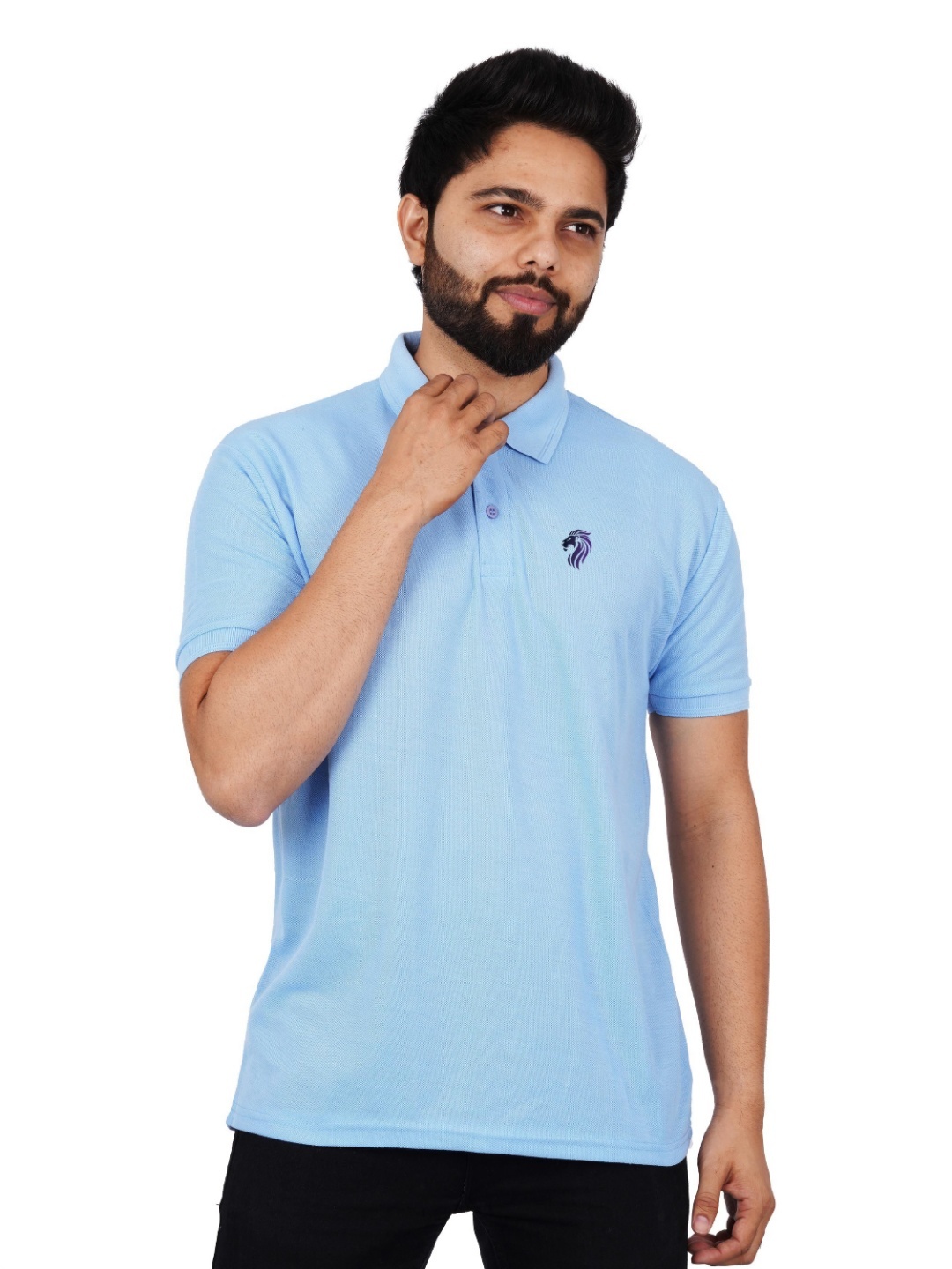 

LA MILANO Men Slim Fit T-shirt, Blue
