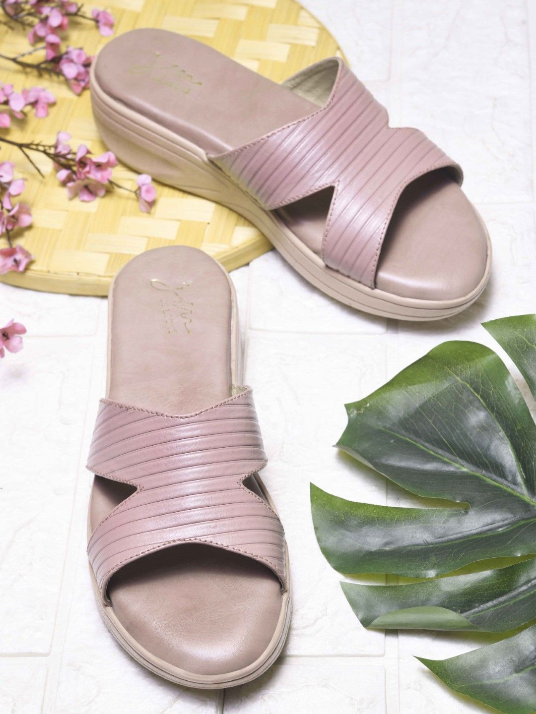 

JM Looks Women Wedge Sandals, Peach