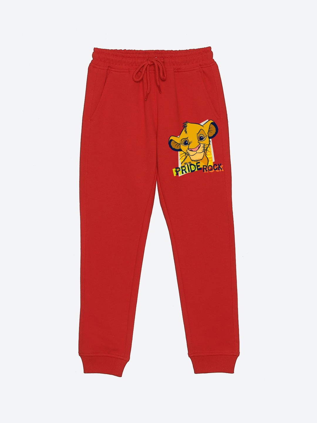 

YK Disney Boys Graphic Printed Joggers, Red