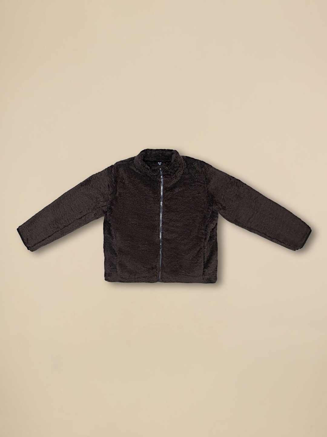 

Alan Jones Boys Stand Collar Puffer Jacket, Brown