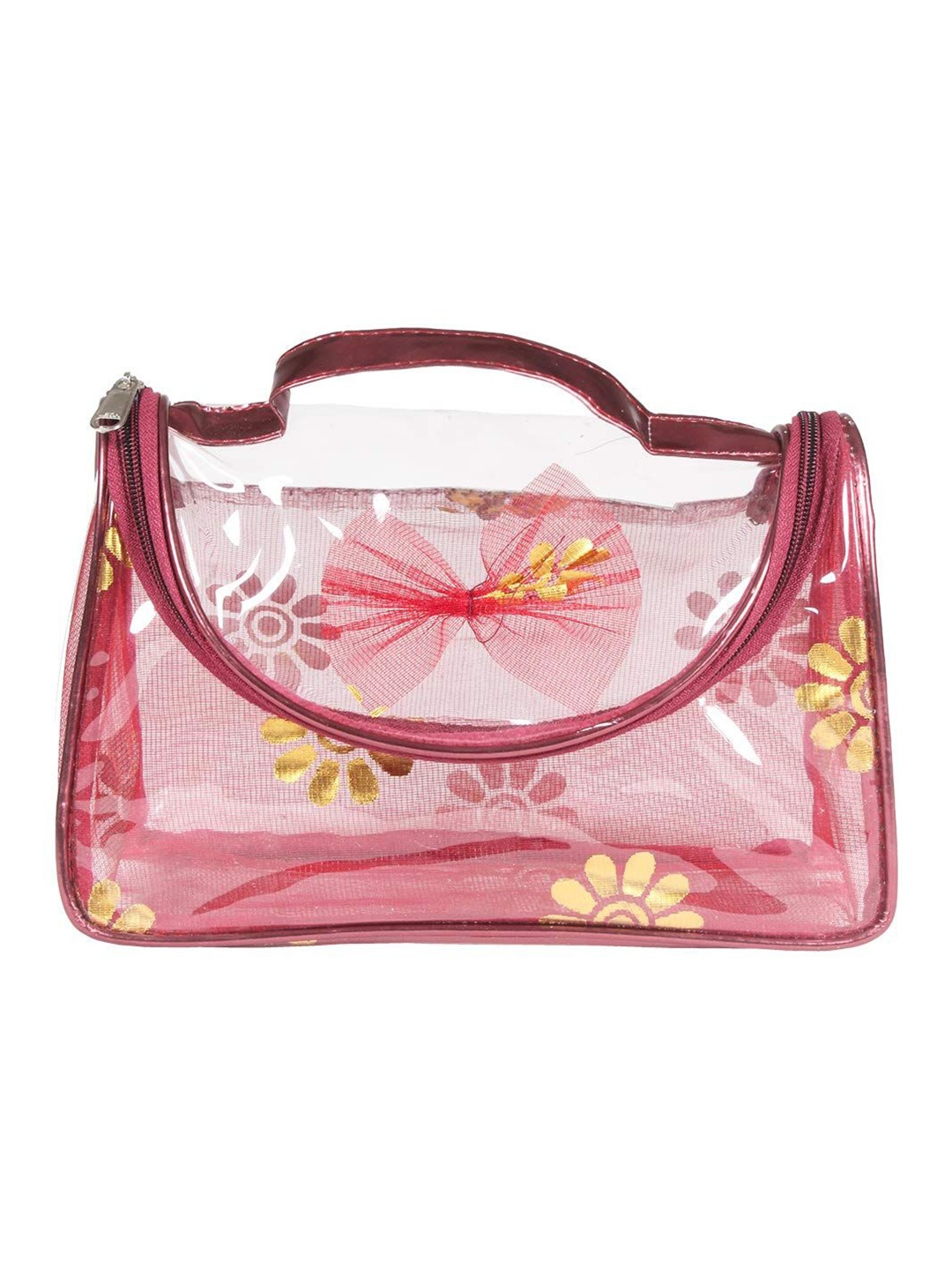 

prettykrafts Maroon Printed Reusable Multi-Utility Organisers