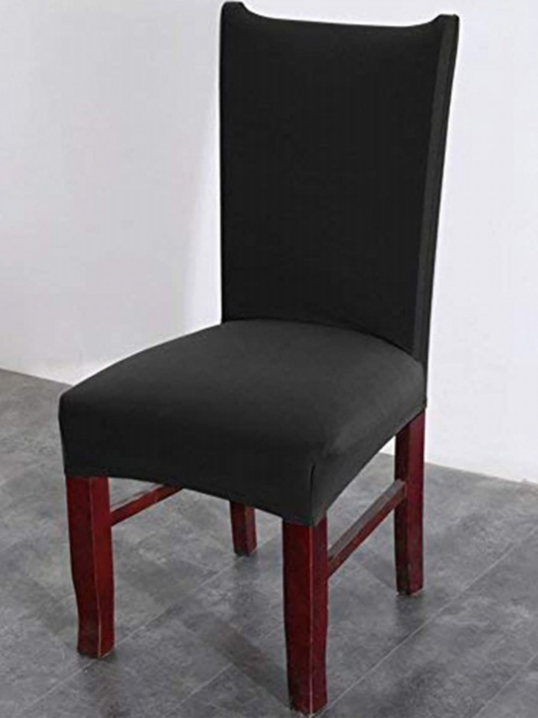 

B BESTILO Black 6 Pieces Elasticated L Shaped Chair Cover