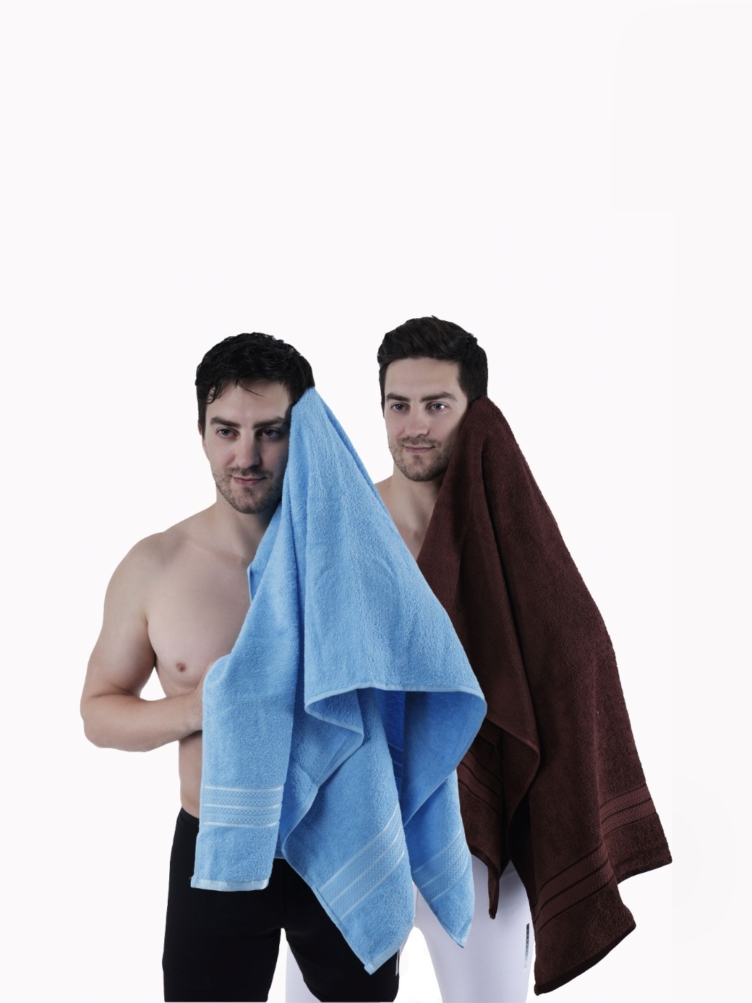 

Dollar Blue & Brown 2 Pieces Cotton 400 GSM Bath Towel