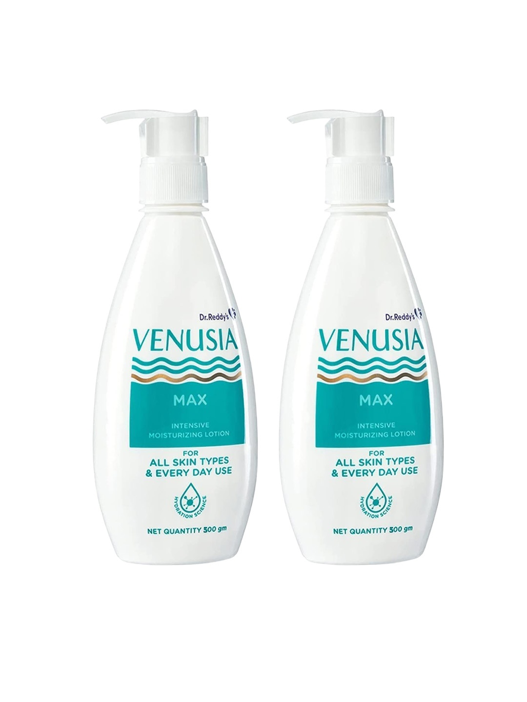 

Venusia Set Of 2 Max Intensive Moisturizing Lotion- 500 ml, White