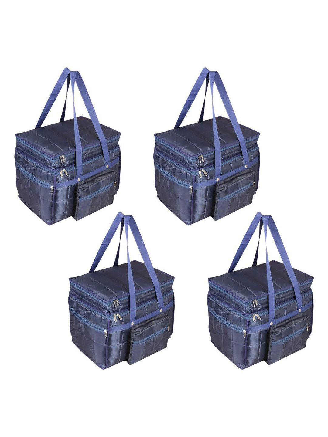 

prettykrafts Blue 4 Pieces Reusable Multi-Utility Organisers