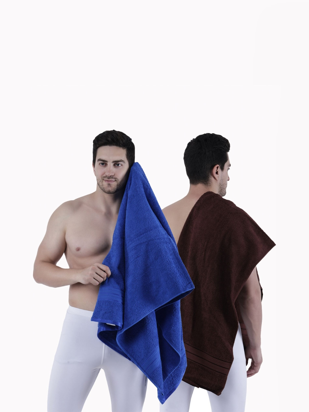 

Dollar Blue & Brown 2 Pieces Cotton 400 GSM Bath Towels