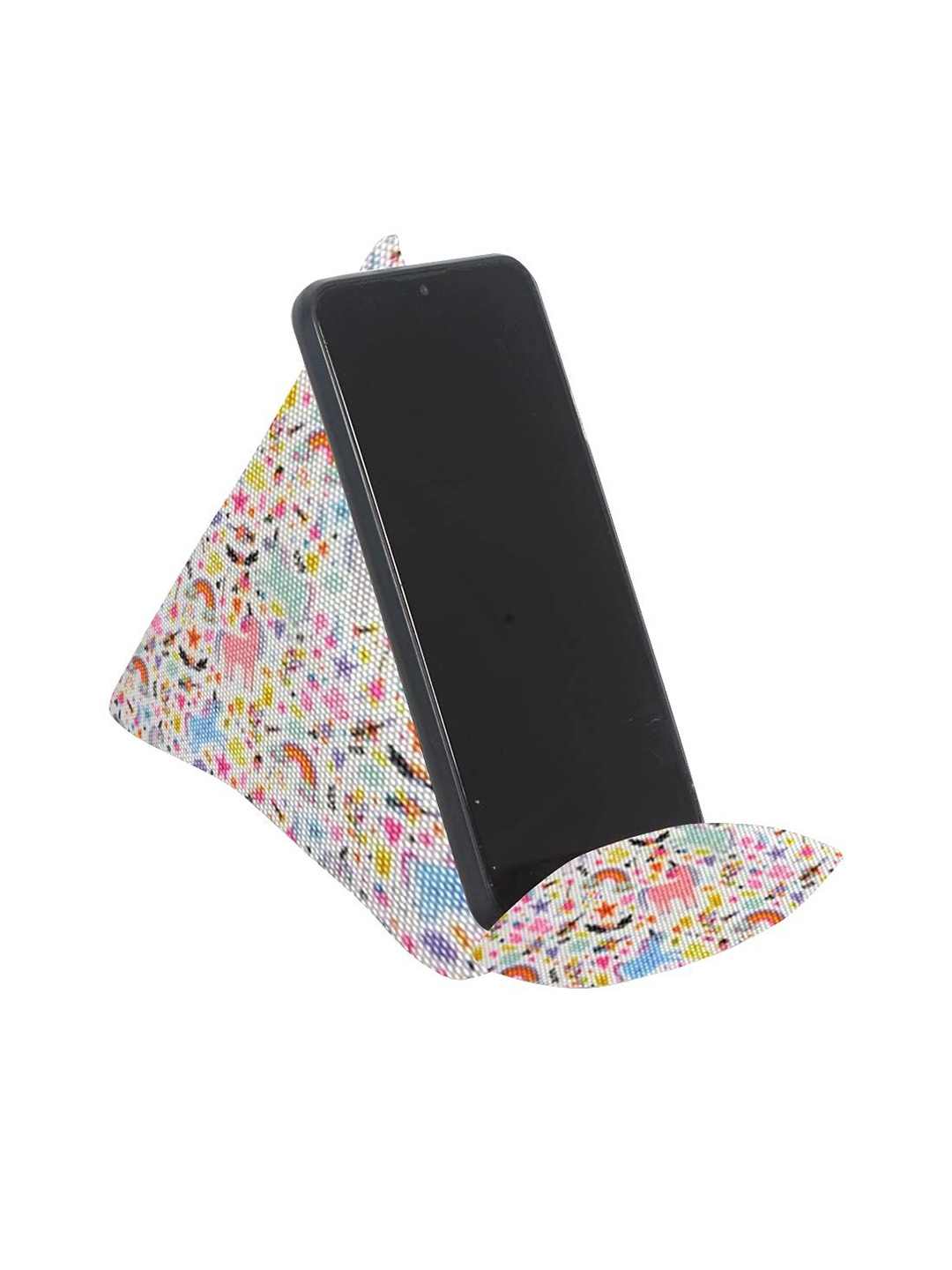 

prettykrafts White Reusable Fabric Phone Stands Organisers