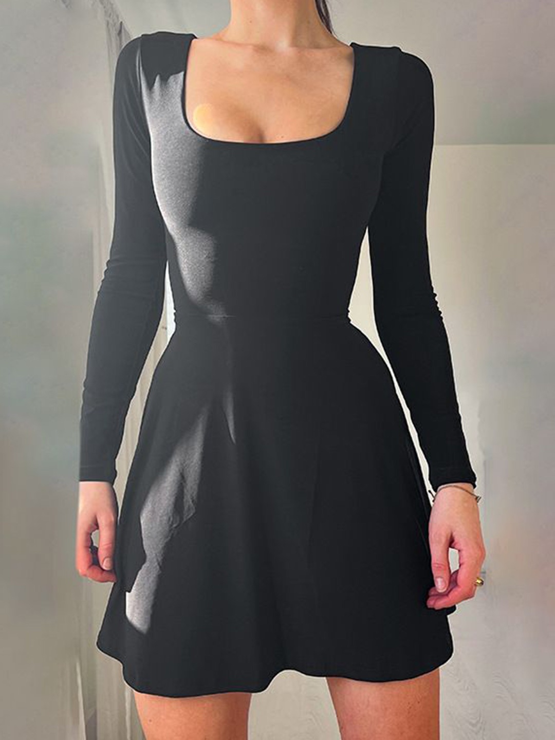 

HERE&NOW A-Line Dress, Black