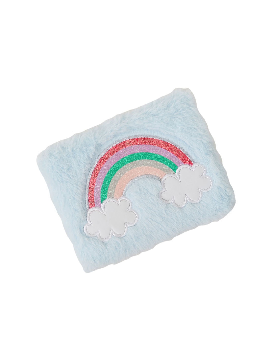 

Accessorize London Self Design Faux Fur Rainbow Notebook, Blue