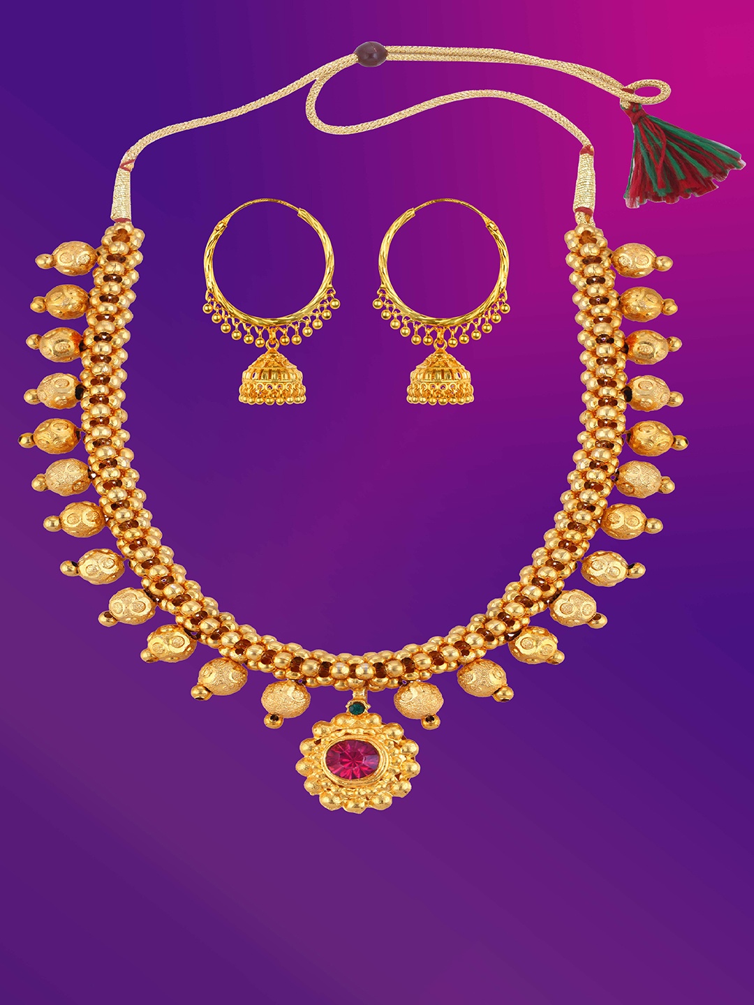 

Lila Gold Plated Jewellery Set