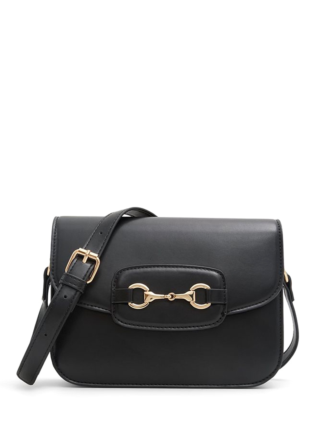 

Call It Spring Women PU Structured Sling Bag, Black