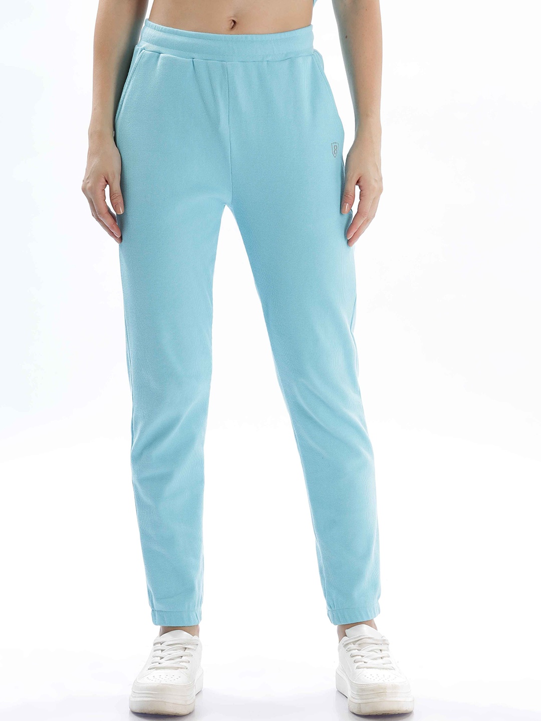 

Domin8 Women Jogger Pant With Side Pockets And Drawstring, Blue