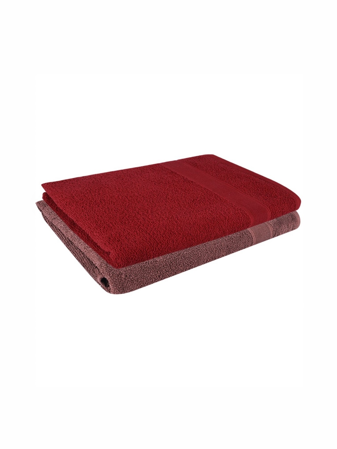 

Dollar Red & Brown 2 Pieces Cotton 400 GSM Bath Towel