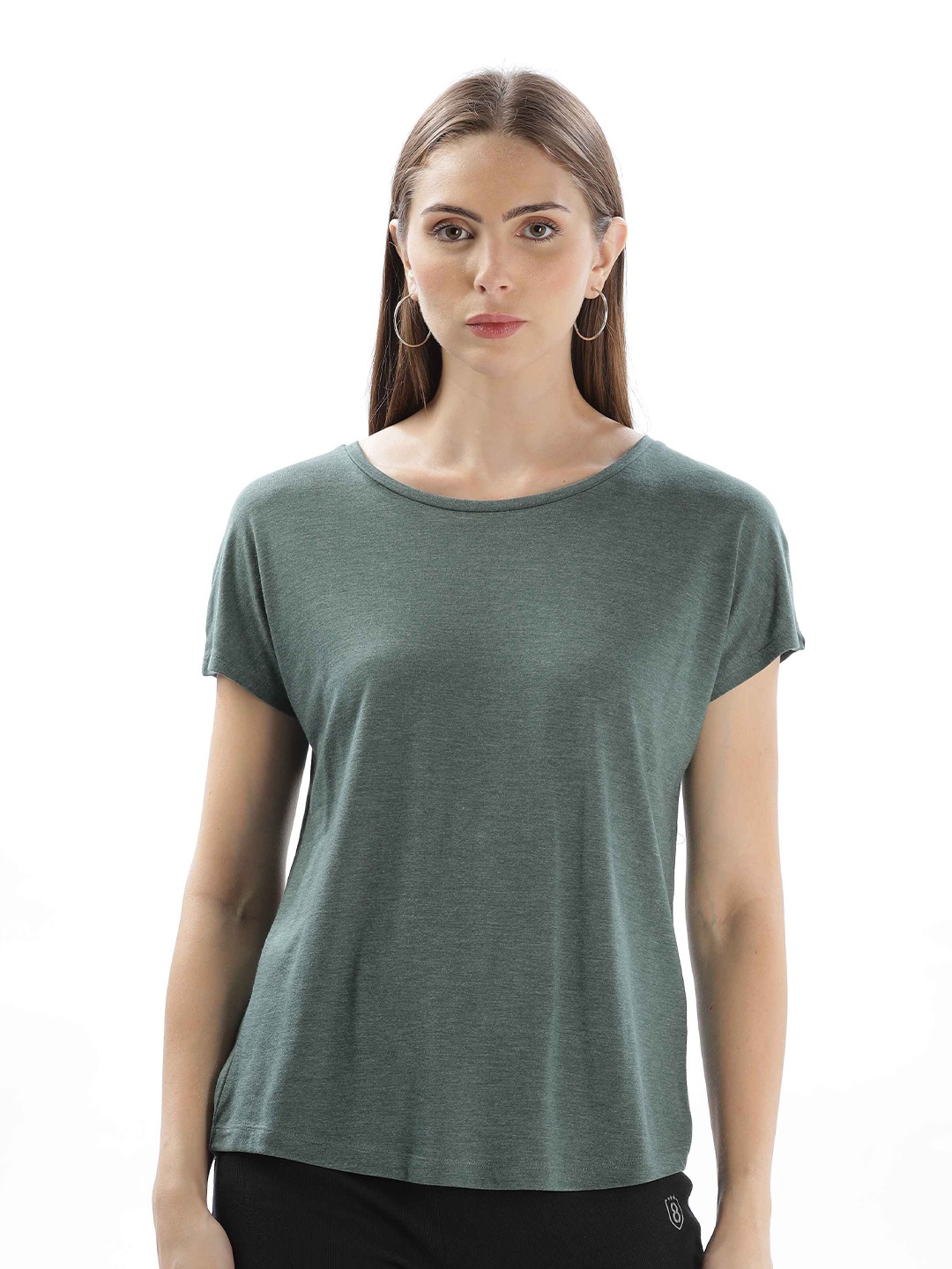

Domin8 Women Tencil Polyester Ultra Soft And Smooth Hypoallergenic T-Shirt, Grey