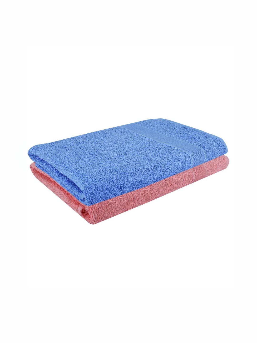 

Dollar Blue & Pink 2 Pieces Cotton 400 GSM Bath Towel