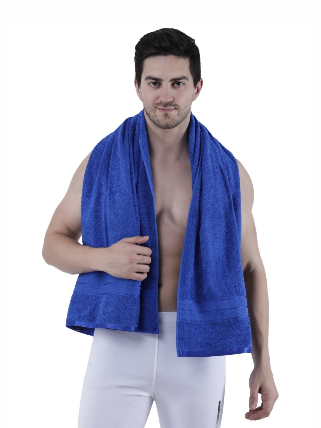 

Dollar Blue Cotton 400 GSM Bath Towel