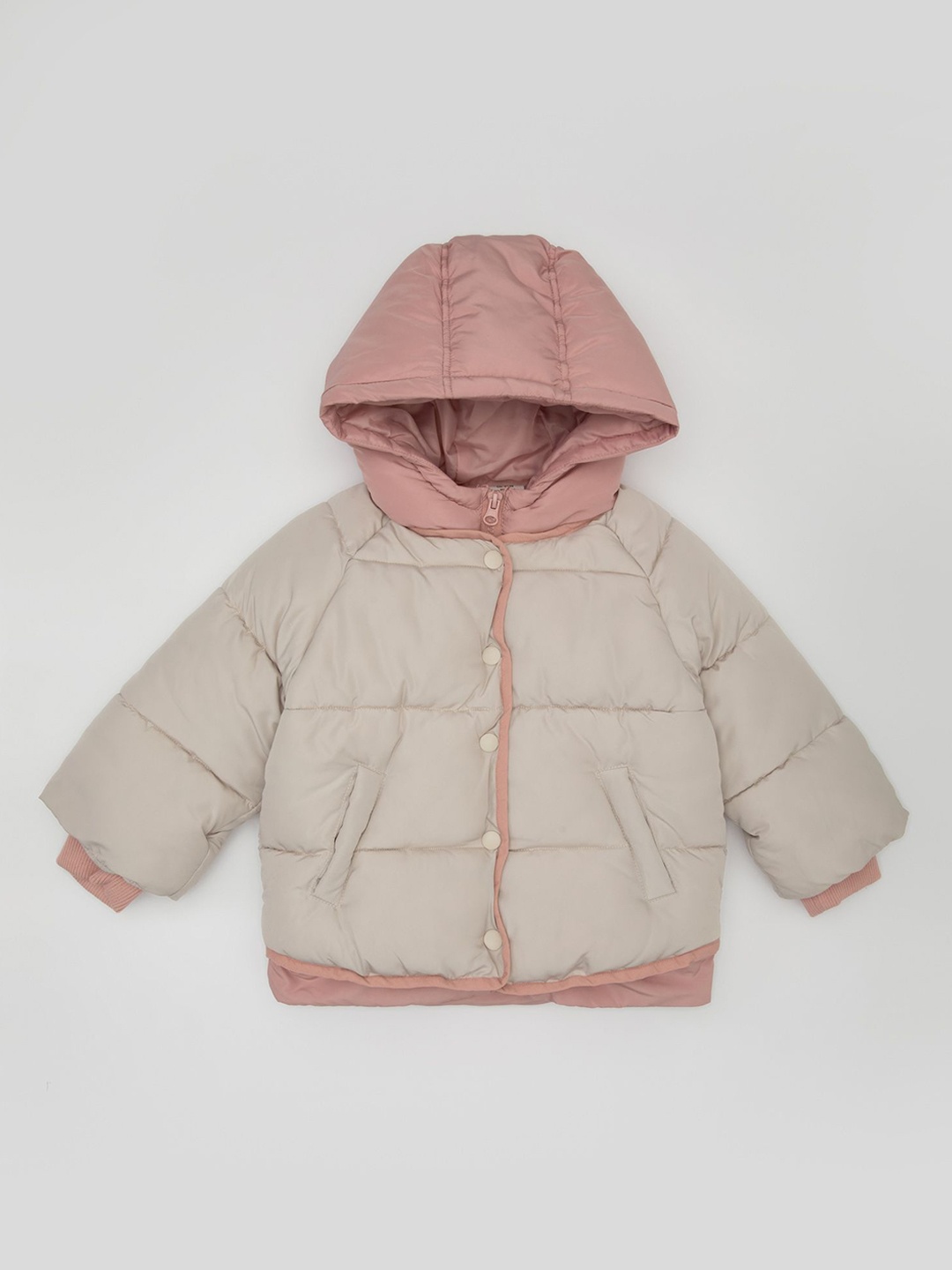 

DeFacto Girls Colourblocked Padded Jacket, Na