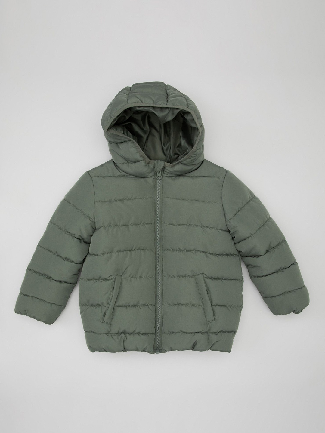 

DeFacto Boys Puffer Jacket with Patchwork, Na