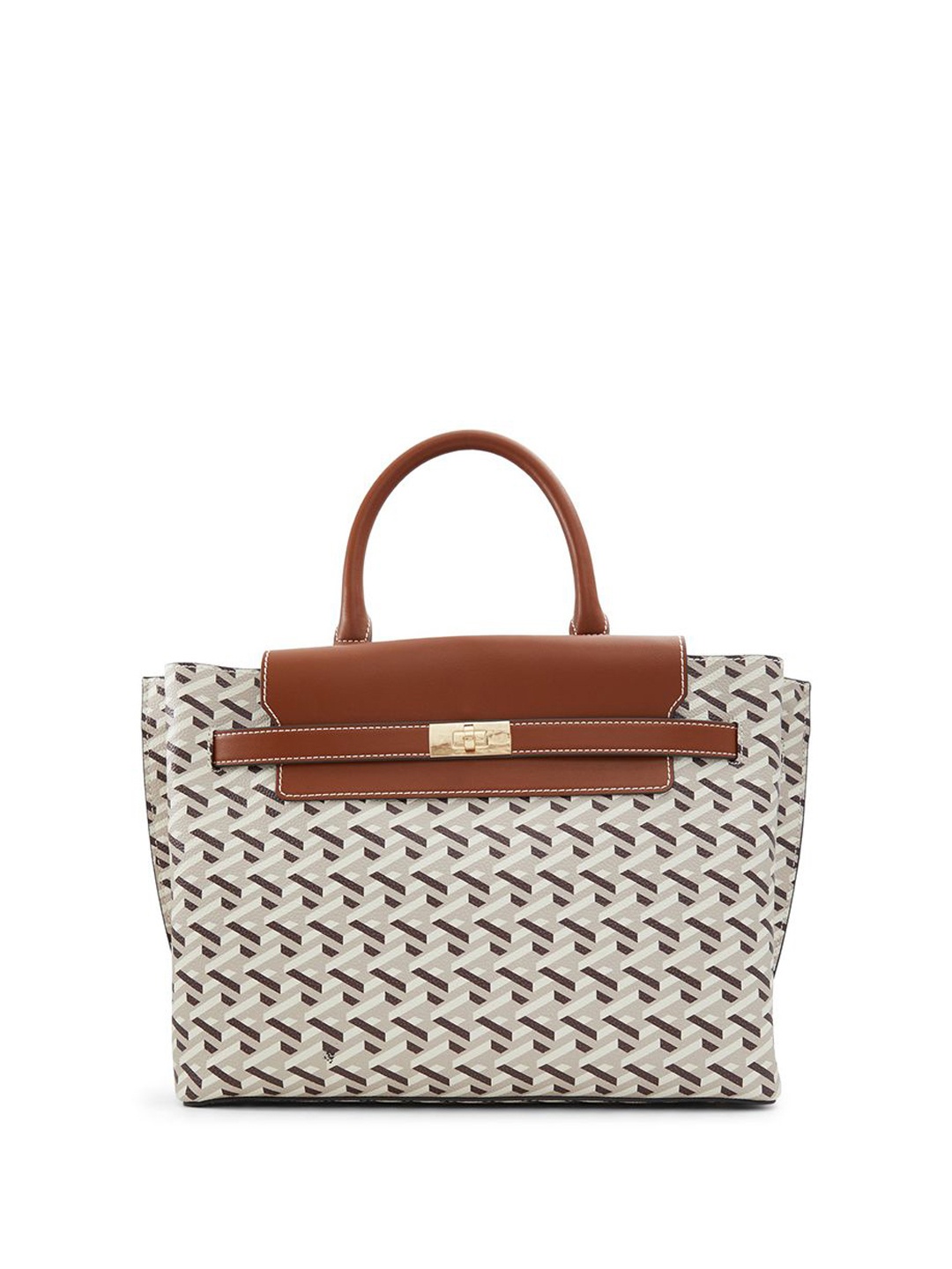 

Call It Spring Women Textured PU Bucket Tote Bag, Beige