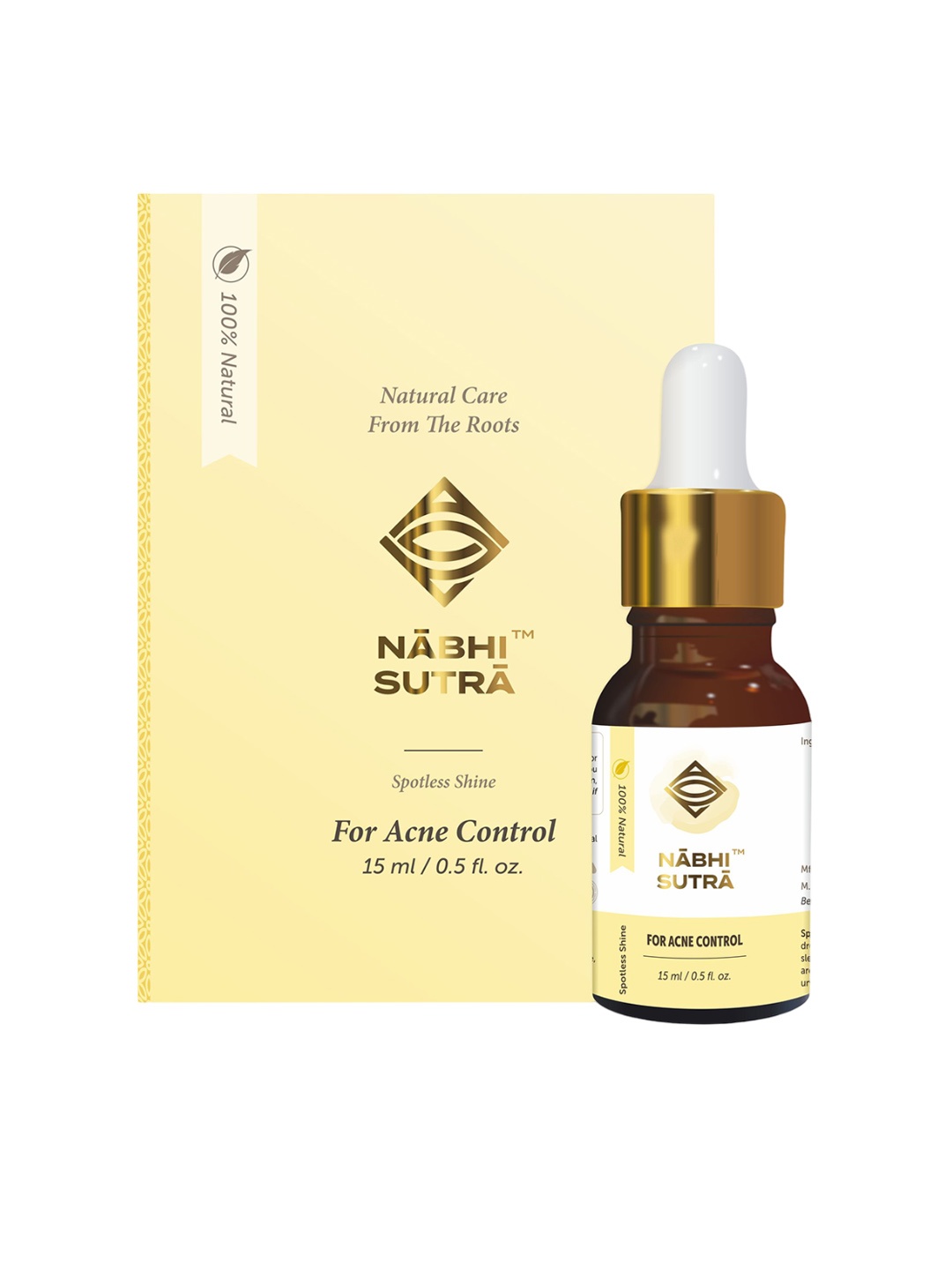 

Nabhi Sutra Acne Care Belly Button Oil For Glowing Skin - 15 ml, Gold