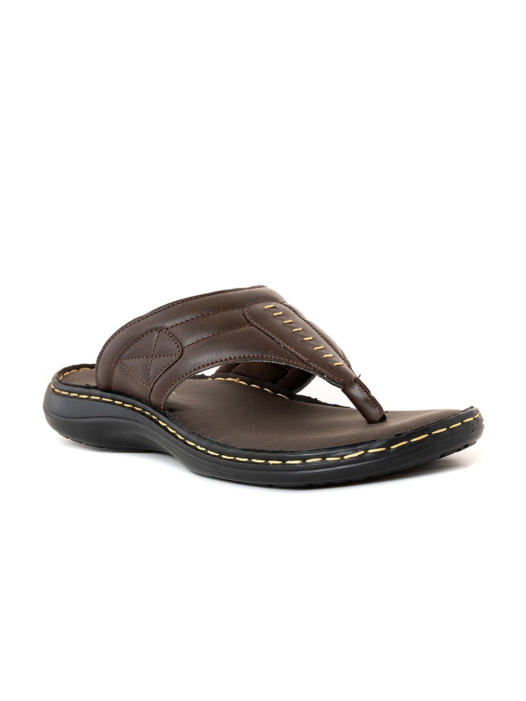 

Khadims Men Thong Flip Flops, Brown