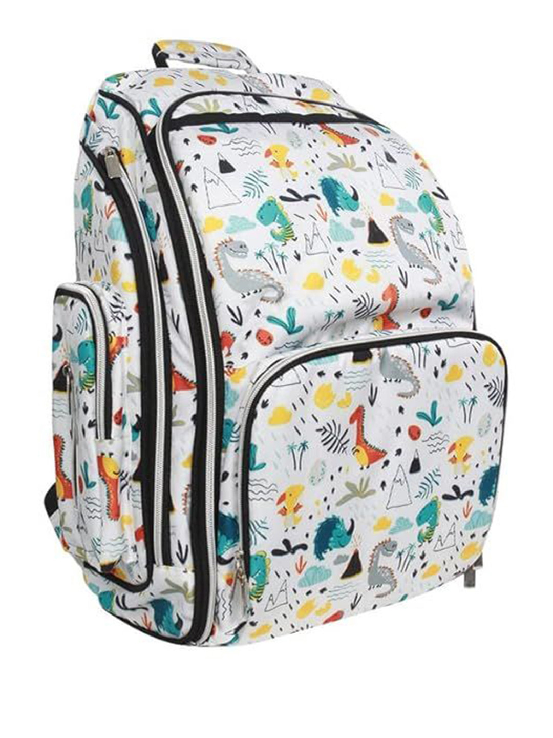 

prettykrafts White Maternity Printed Backpack