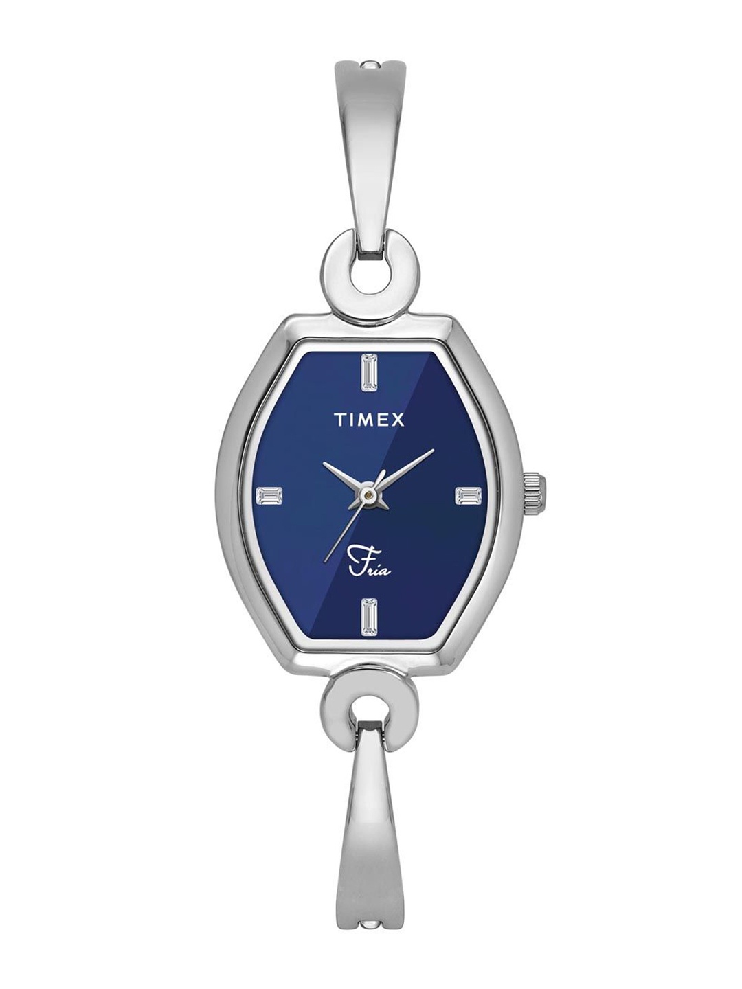 

Timex Women Brass Dial & Stainless Steel Bracelet Style Straps Analogue Watch TWEL19700, Blue