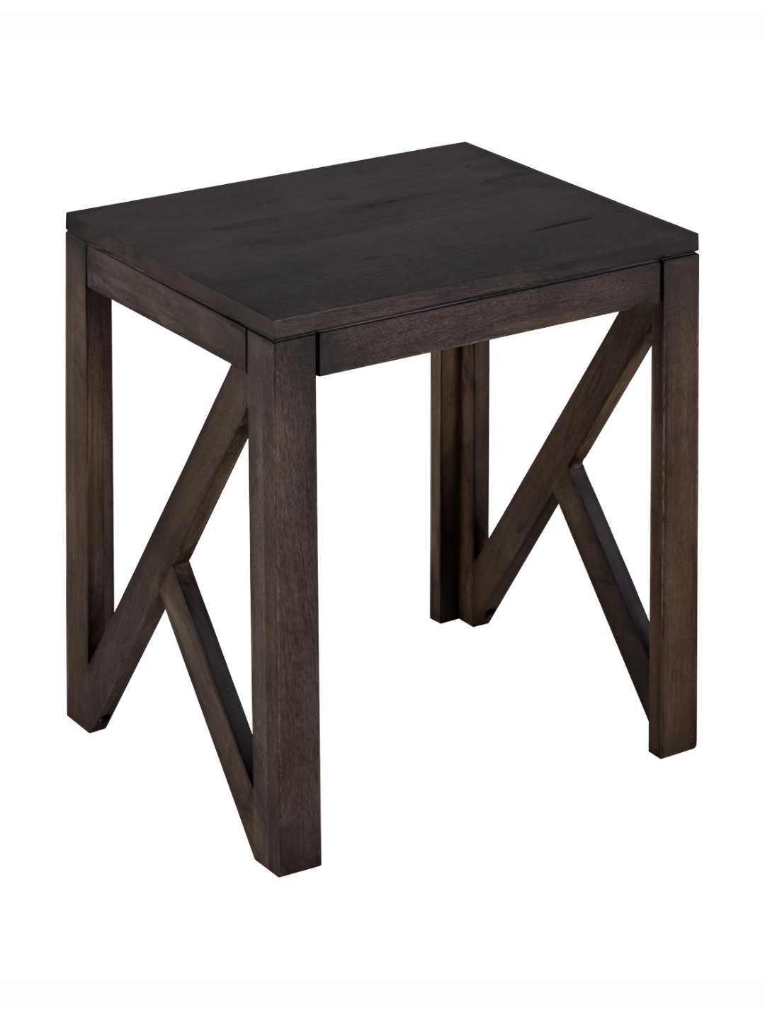 

Metalsmith Grey Wooden Square Side Table