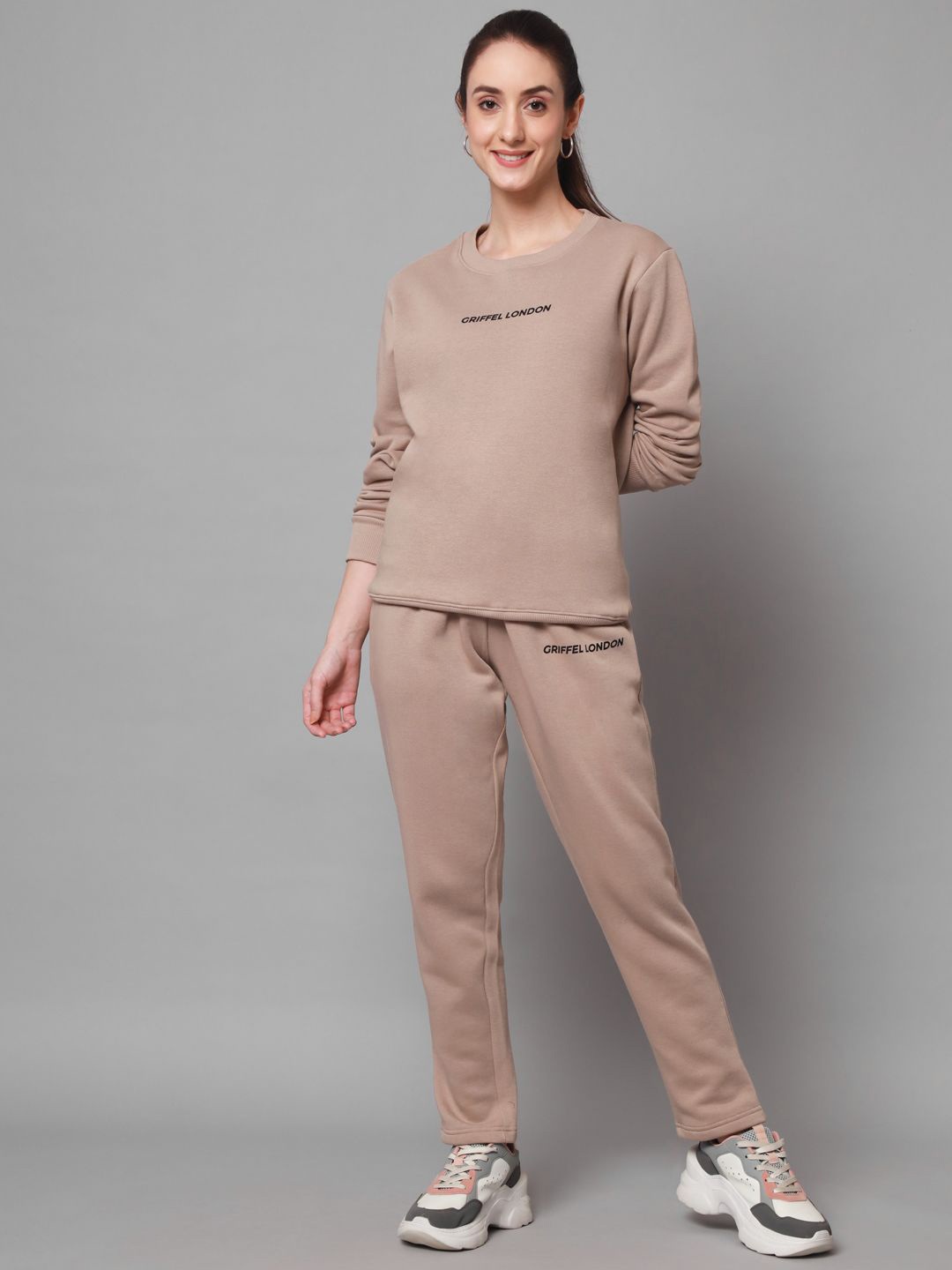 

GRIFFEL Printed Tracksuits, Camel brown