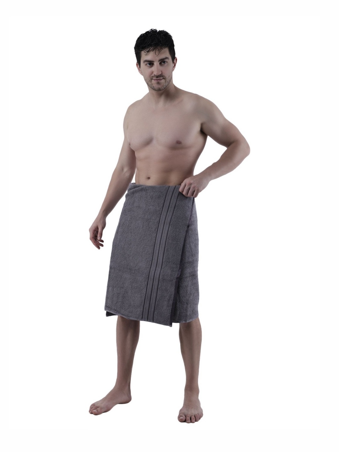 

Dollar Grey Cotton 400 GSM Bath Towel