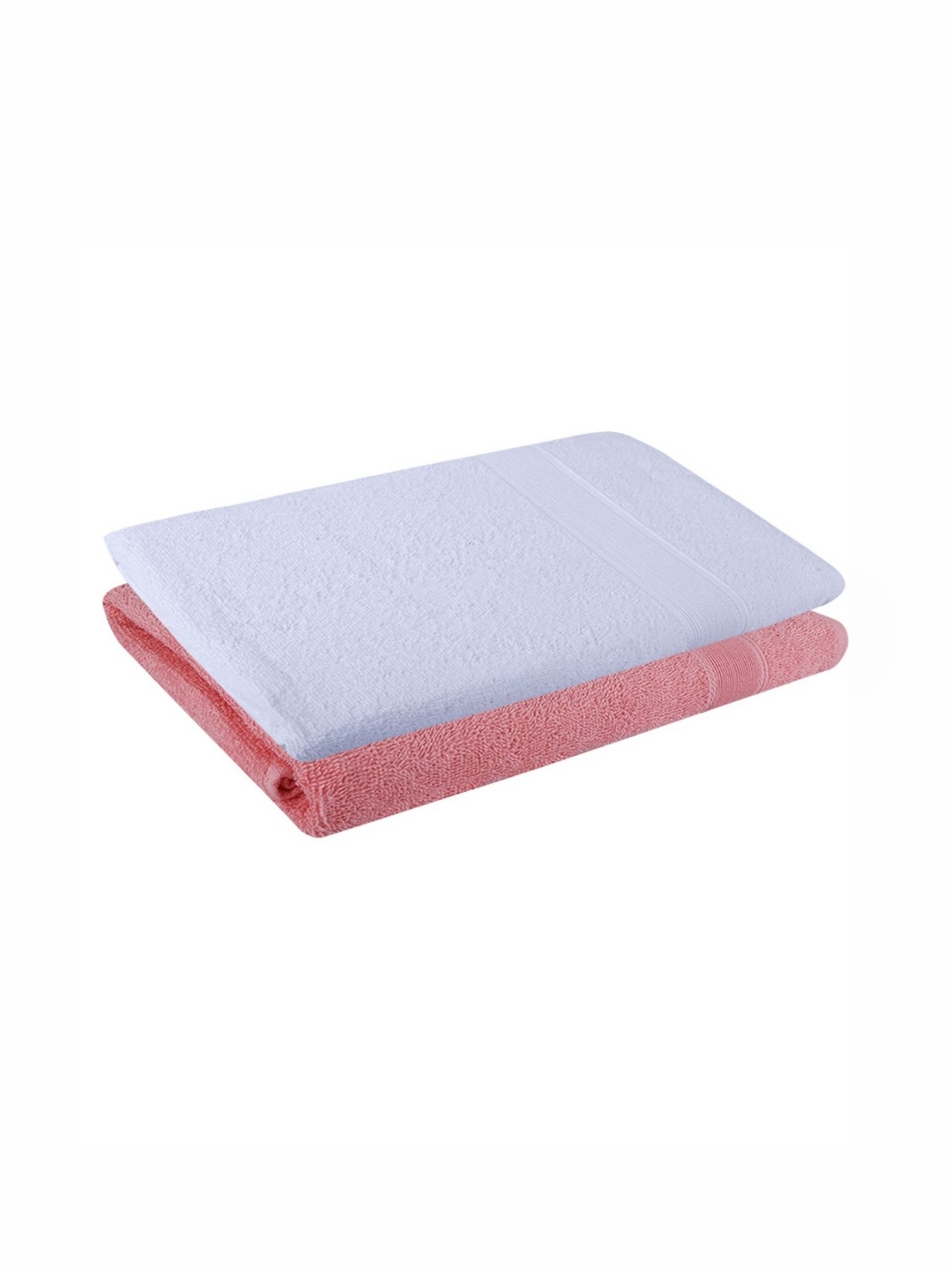 

Dollar White & Pink 2 Pieces Cotton 400 GSM Bath Towel