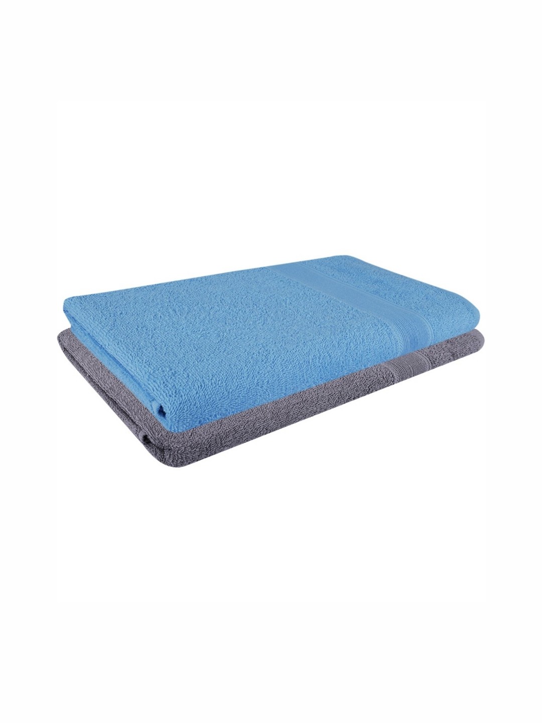 

Dollar Blue & Grey 2 Pieces Cotton 400 GSM Bath Towels
