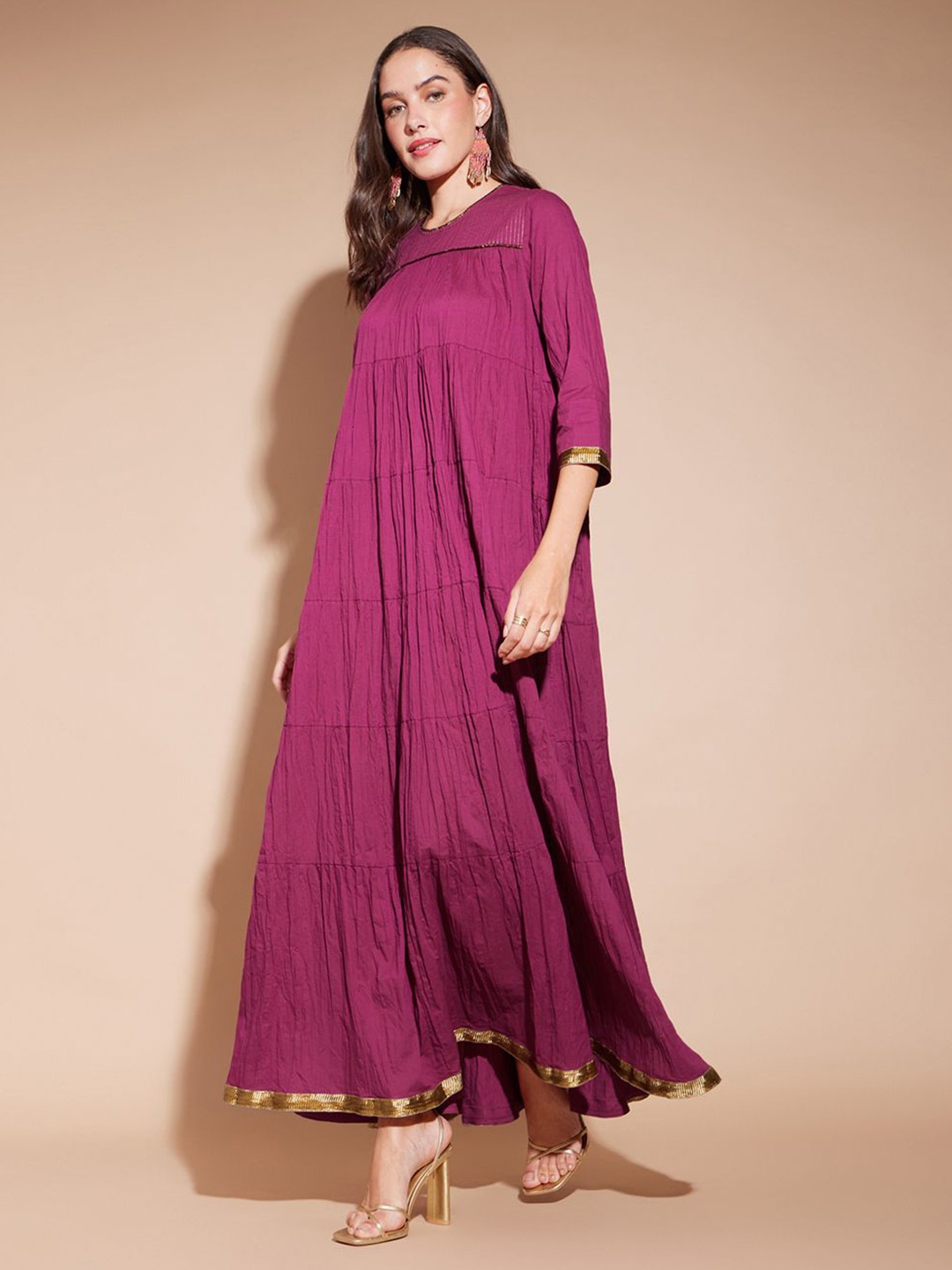 

Pink Fort Women A-Line Maxi Dress