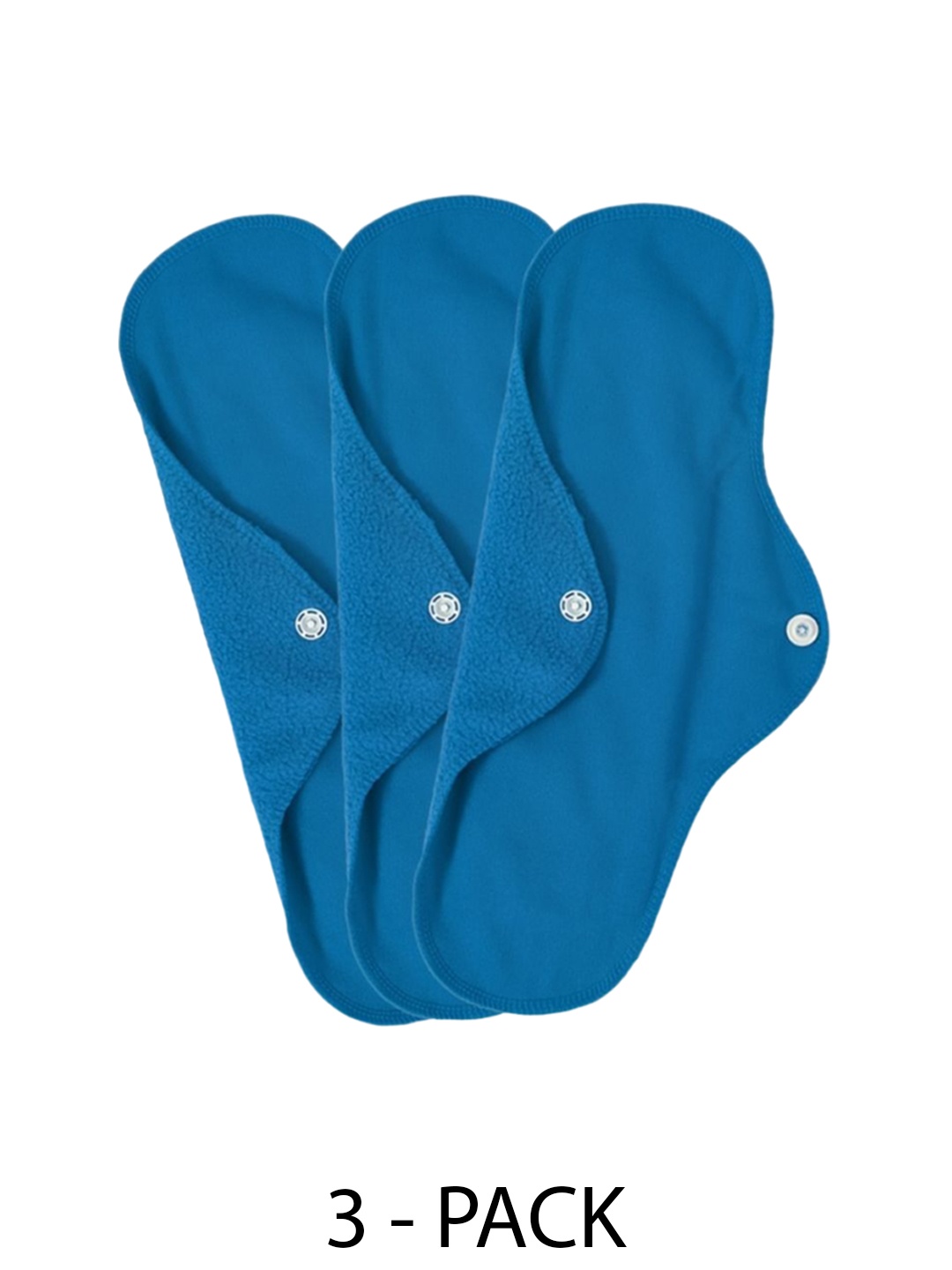 

CareDone 3Pcs Washable & Reusable Leakproof Sanitary Cloth Pads, Blue