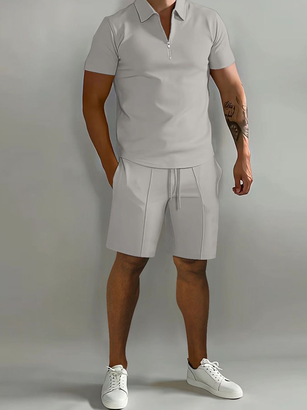 

StyleCast Grey T-Shirt With Shorts Co-Ords