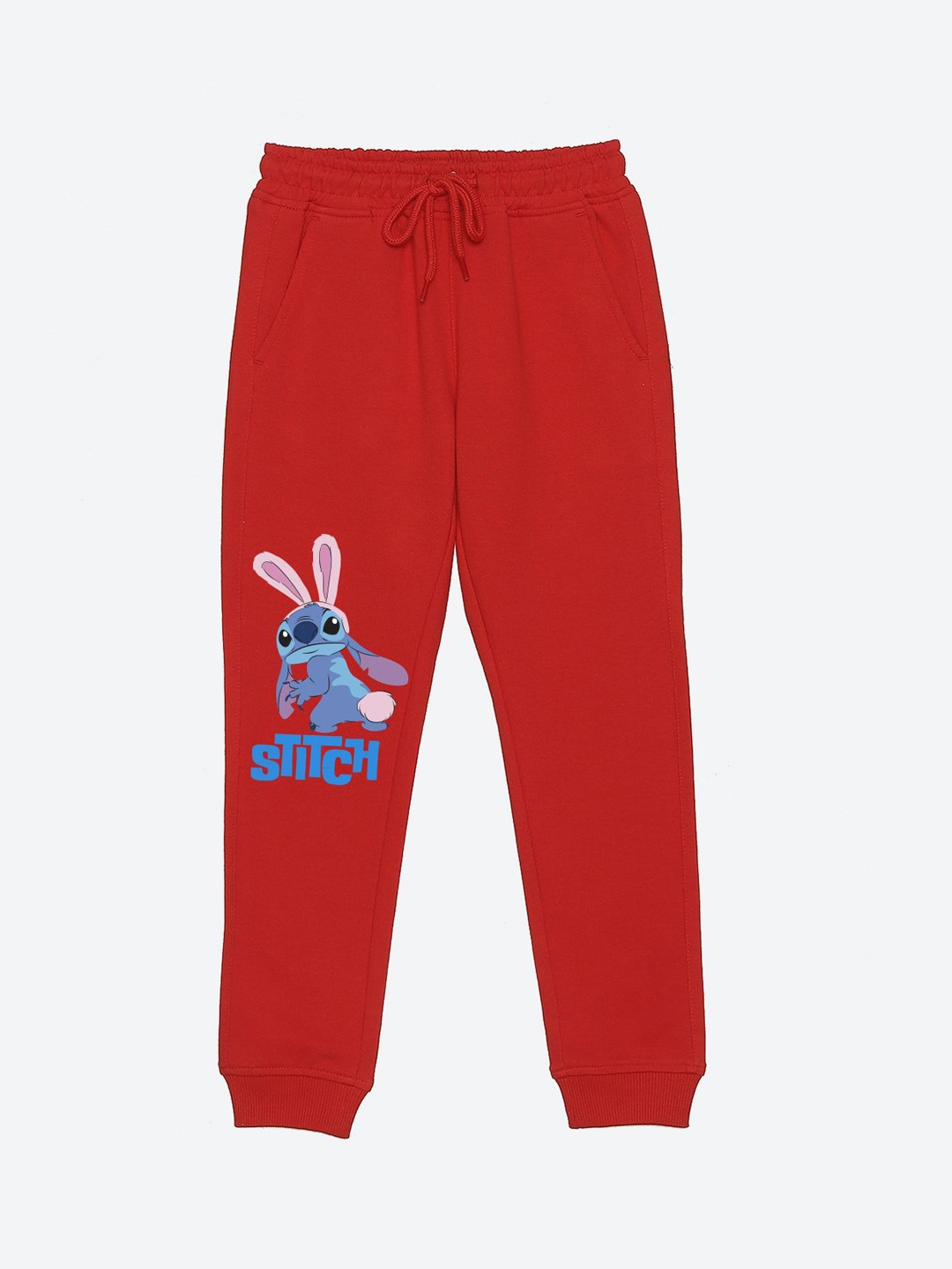 

YK Disney Boys Graphic Print Mid Rise Joggers, Red