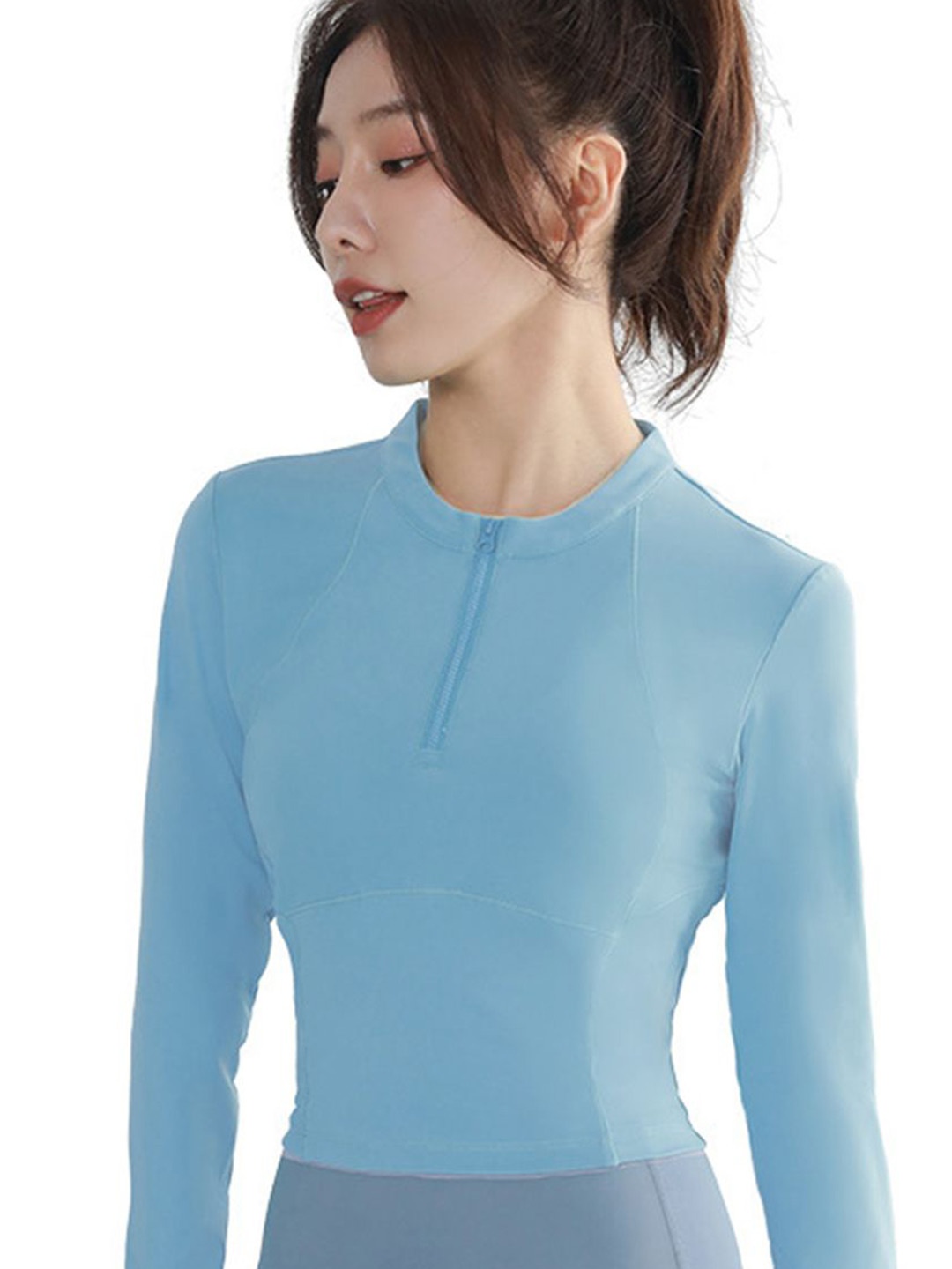 

StyleCast Women Solid Round Neck Top, Blue