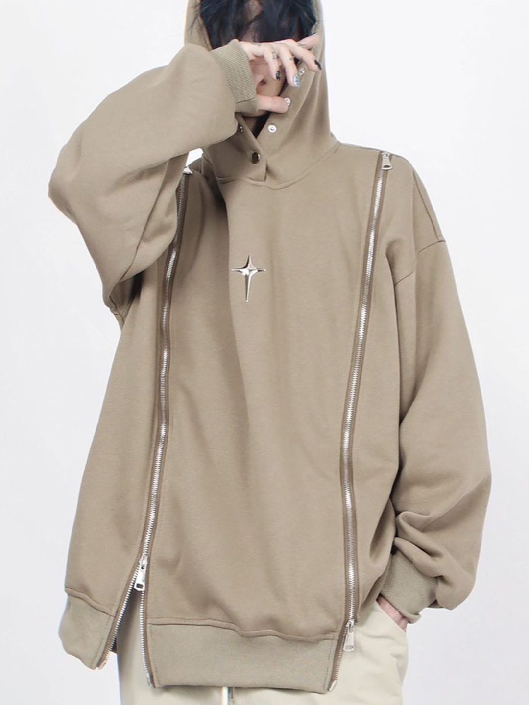 

StyleCast x Revolte Men Hooded Sweatshirt, Green