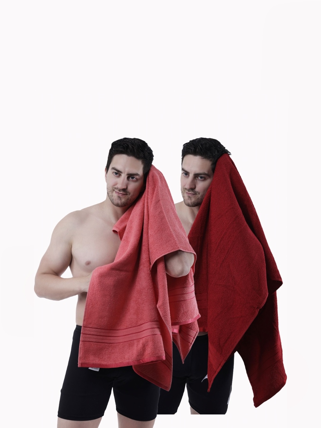 

Dollar Red & Pink 2 Pieces Cotton 400 GSM Bath Towels
