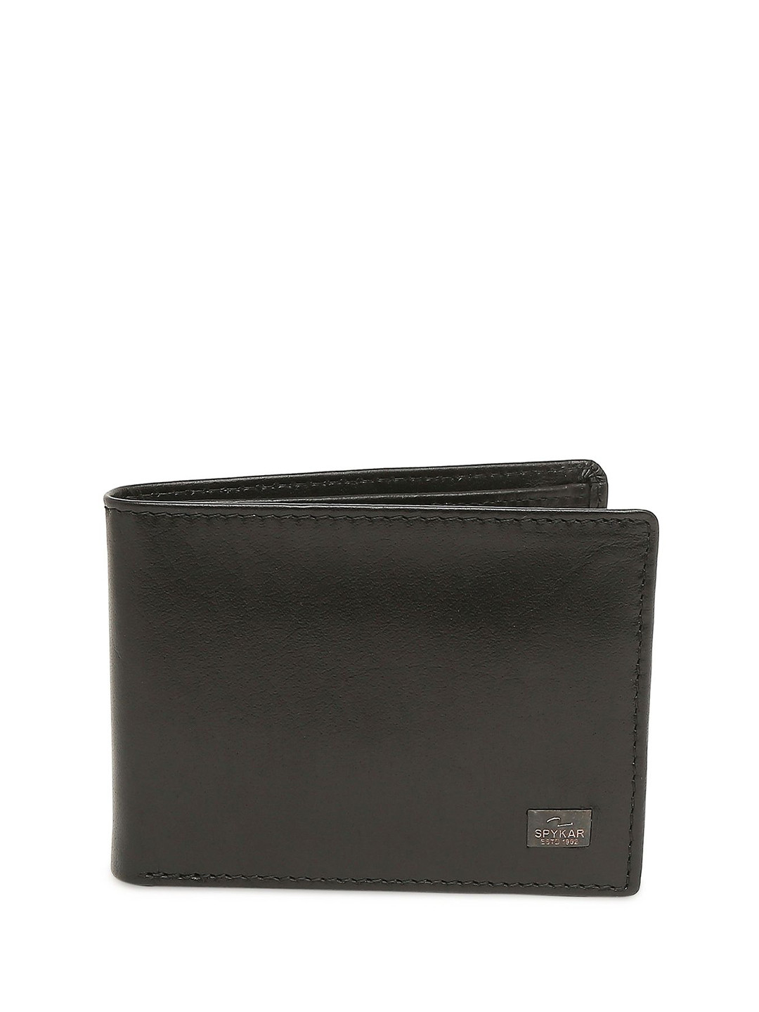 

SPYKAR Men PU Two Fold Wallet, Black