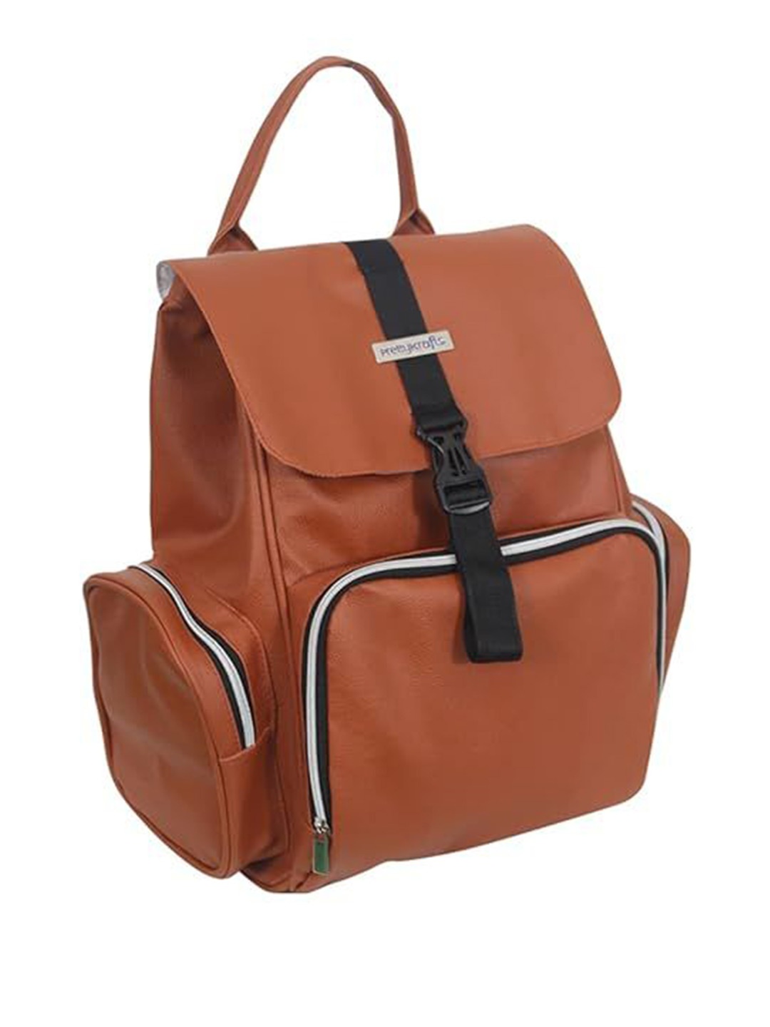 

prettykrafts Brown Comfortable Handle Diaper Bags