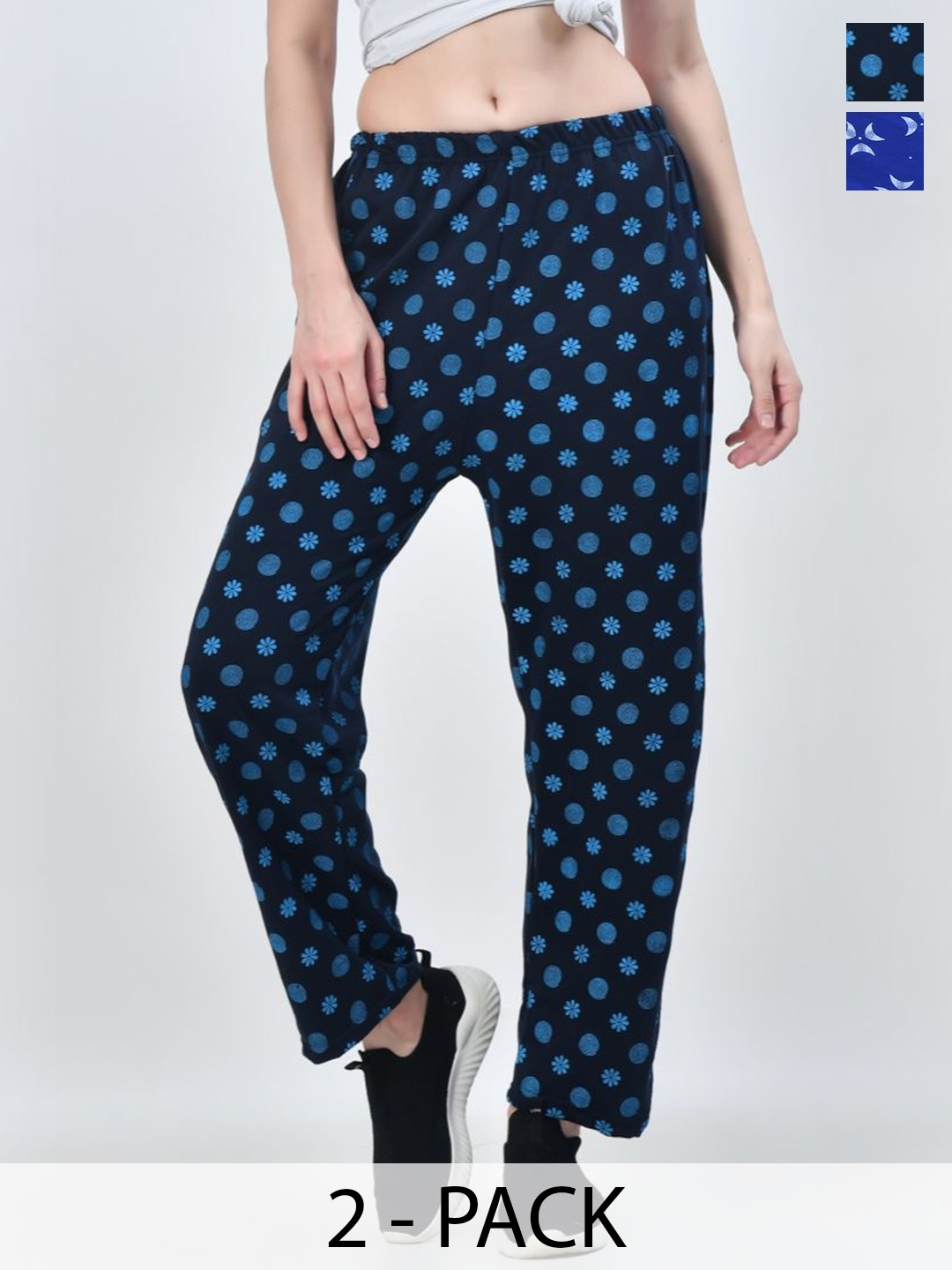 

BAESD Pack Of 2 Printed Track Pants, Black