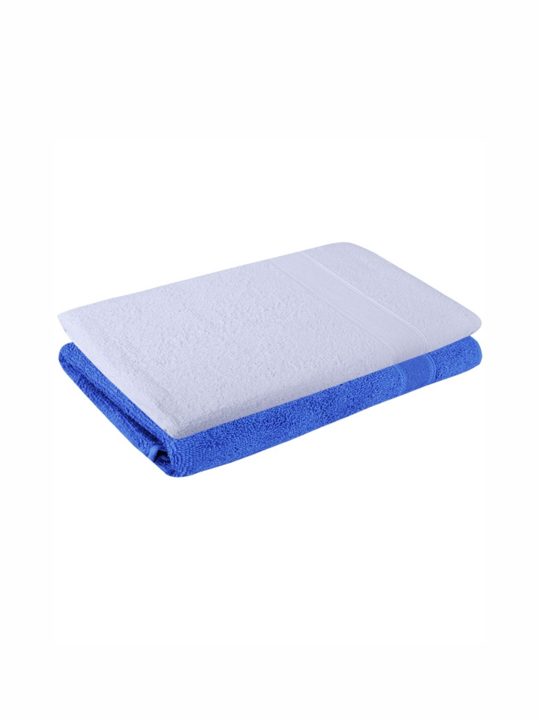 

Dollar Blue & White 2 Pieces Cotton 400 GSM Bath Towels