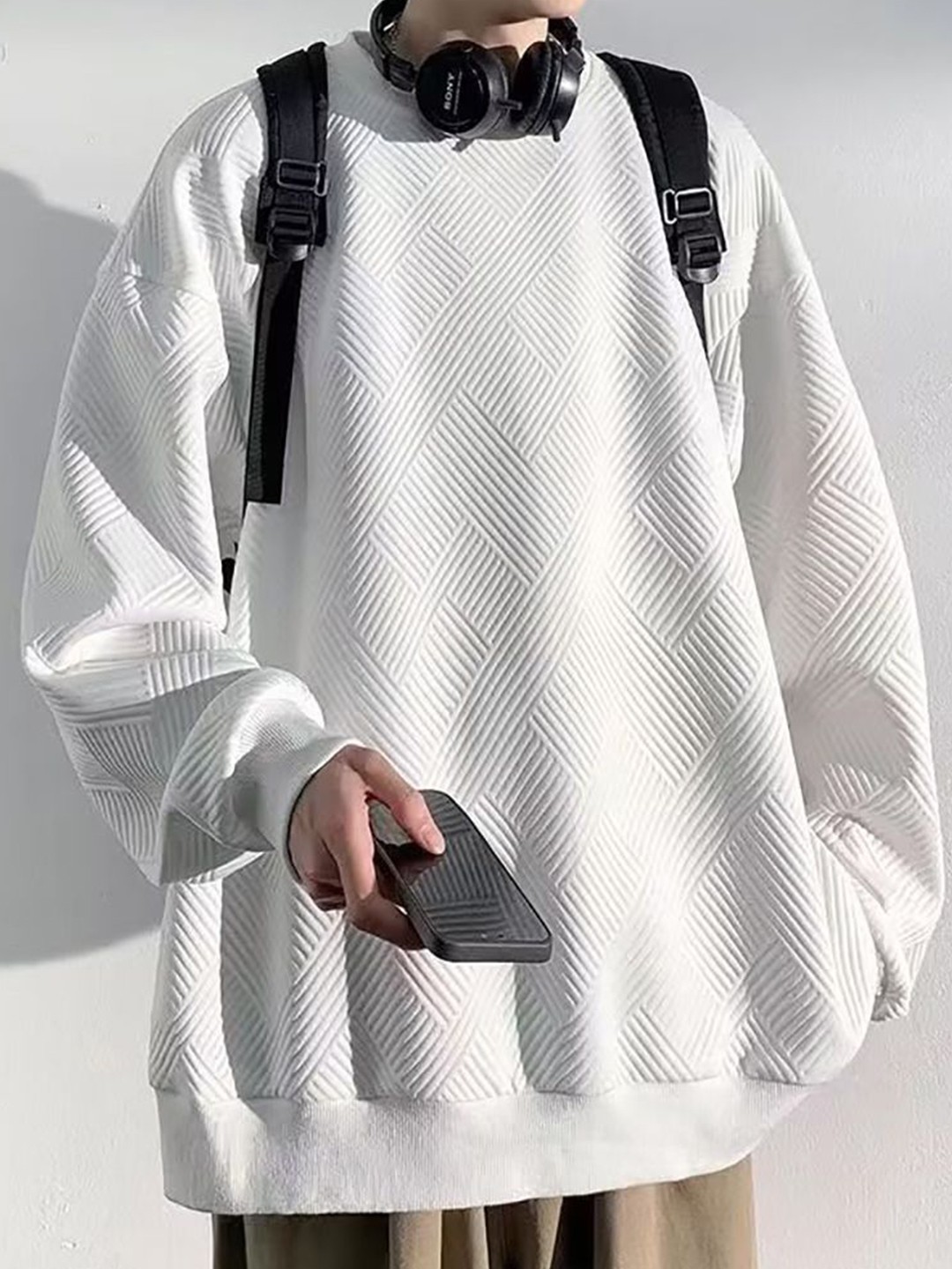 

StyleCast x Revolte Men Sweatshirt, White
